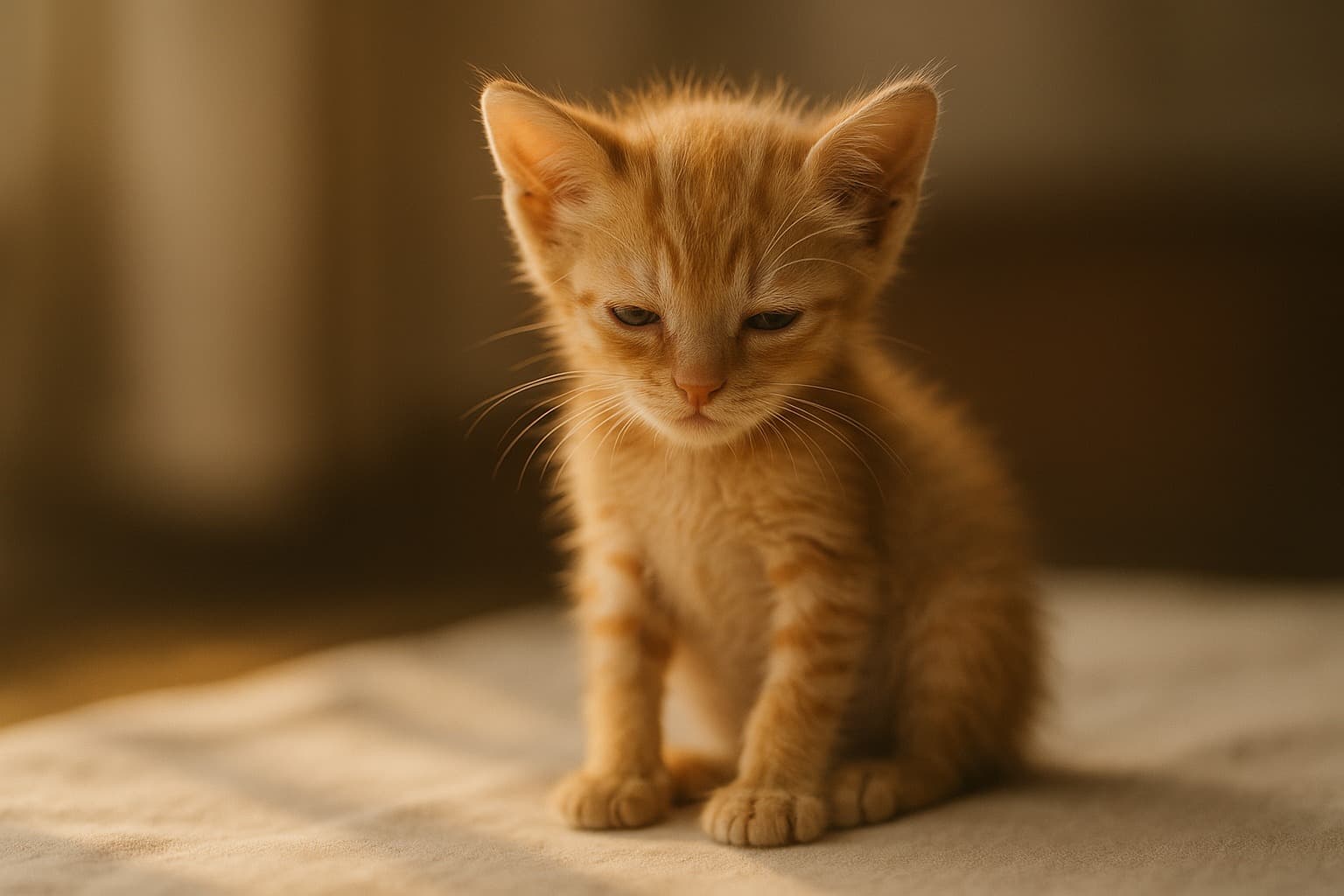 Causes of anorexia and tiredness in kittens