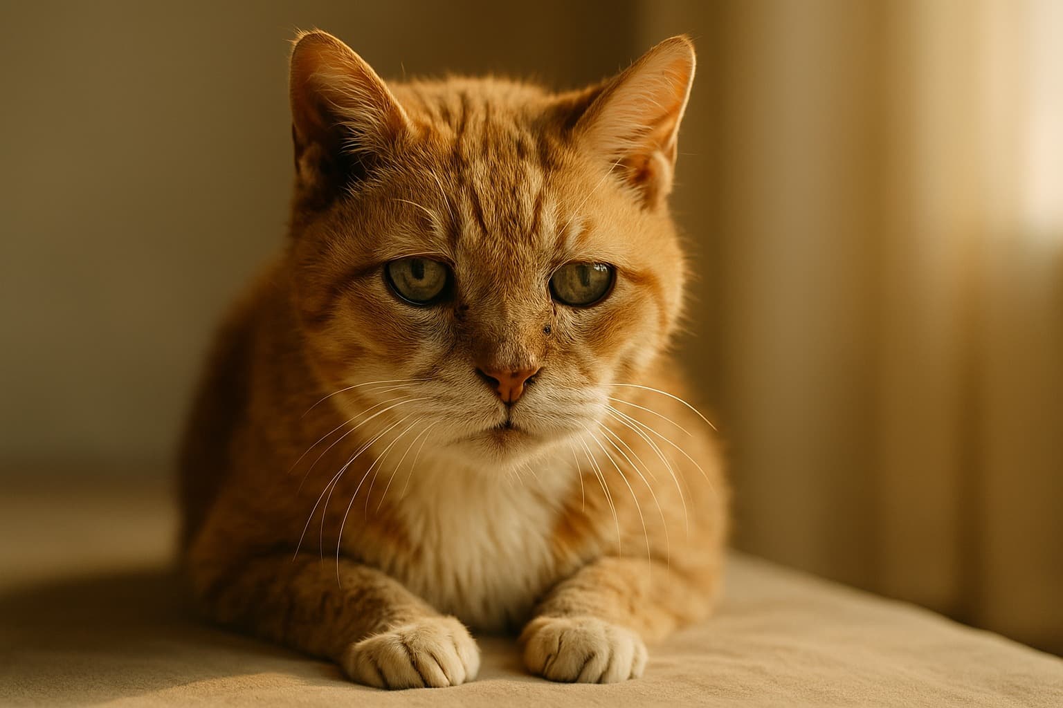 What are the signs of ageing in cats?