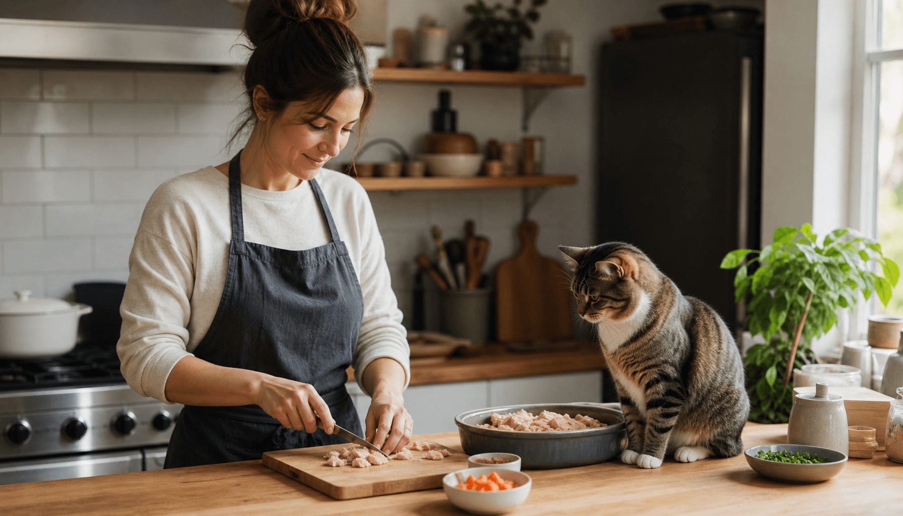 Das Experiment mit selbstgemachtem Katzenfutter: Blasengesundheit Edition
