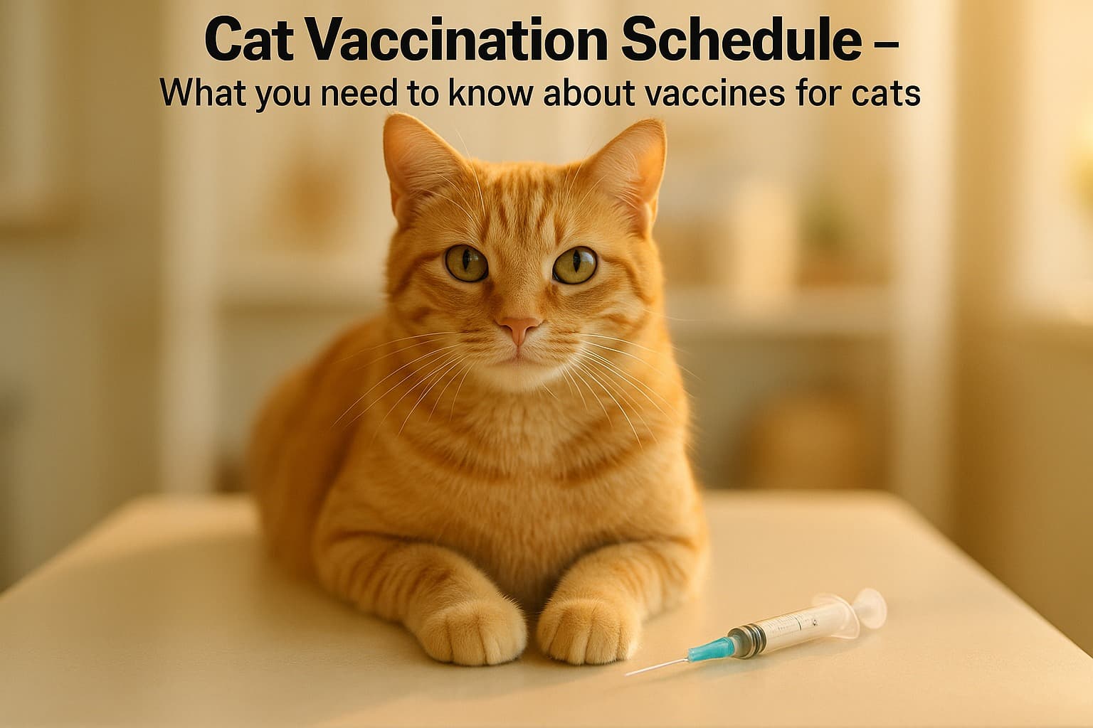 Calendario de Vacunación para Gatos – Lo que necesitas saber sobre las vacunas para gatos.
