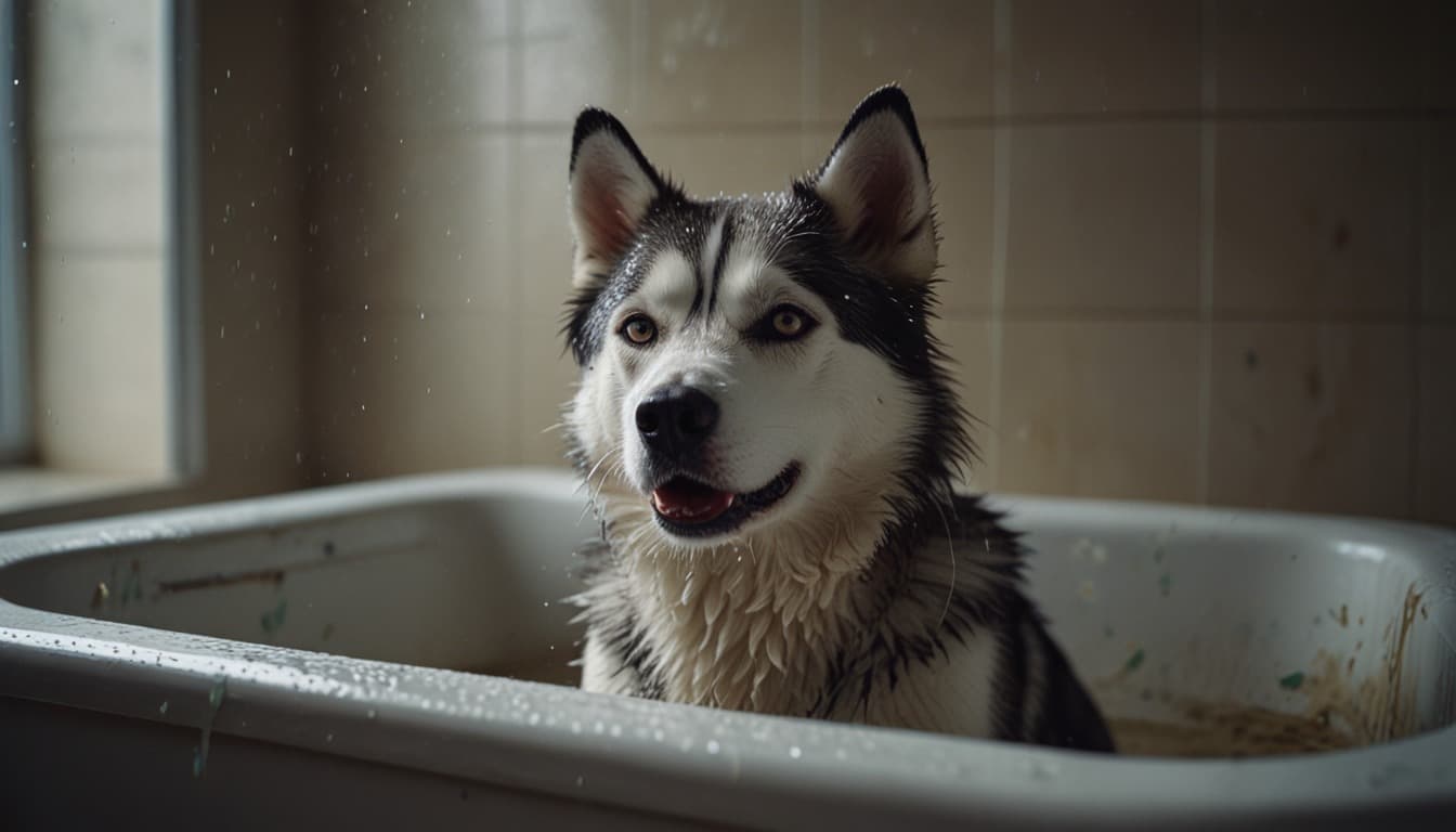 The Last Time I Bathed a Siberian Husky, I Ended Up Soaked, Sore, and Pretty Sure I'd Destroyed His Coat